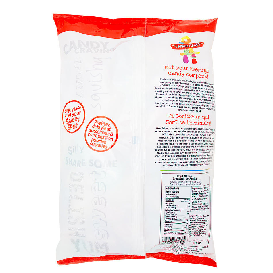 CCC Fruit Slices - 1 Bag Nutrition Facts Ingredients