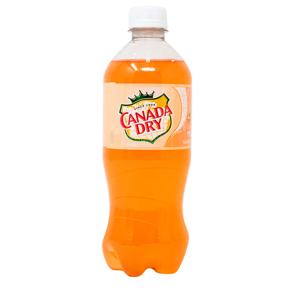 Canada Dry Peach Ginger Ale 591mL - 24 Pack