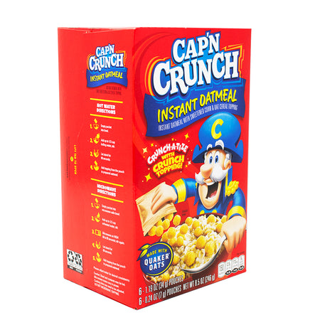 Captain Crunch Instant Oatmeal Original 6 Pouches 34g - 6 Pack