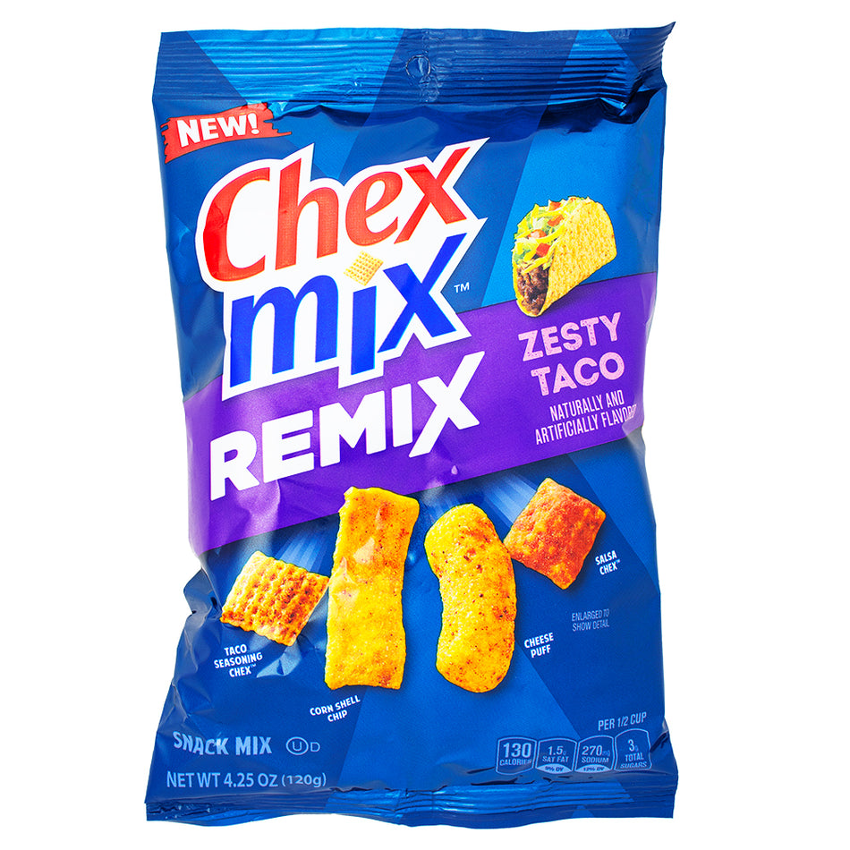 Chex Mix Remix Zesty Taco 4.25oz - 8 Pack