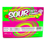 Face Twisters Sour Taffy Strawberry & Green Apple 1.4oz - 24 Pack Nutrition Facts Ingredients