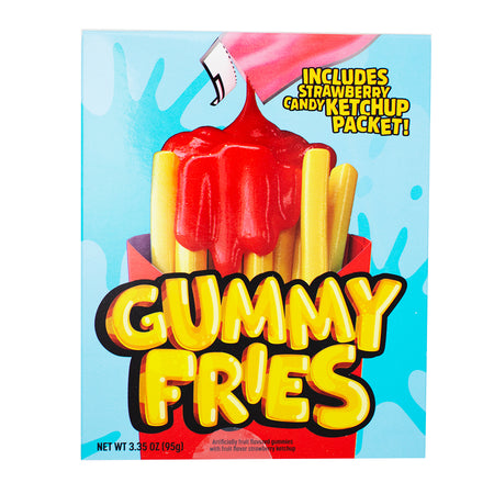 Gummy Fries with Ketchup Candy 3.35oz - 12 Pack