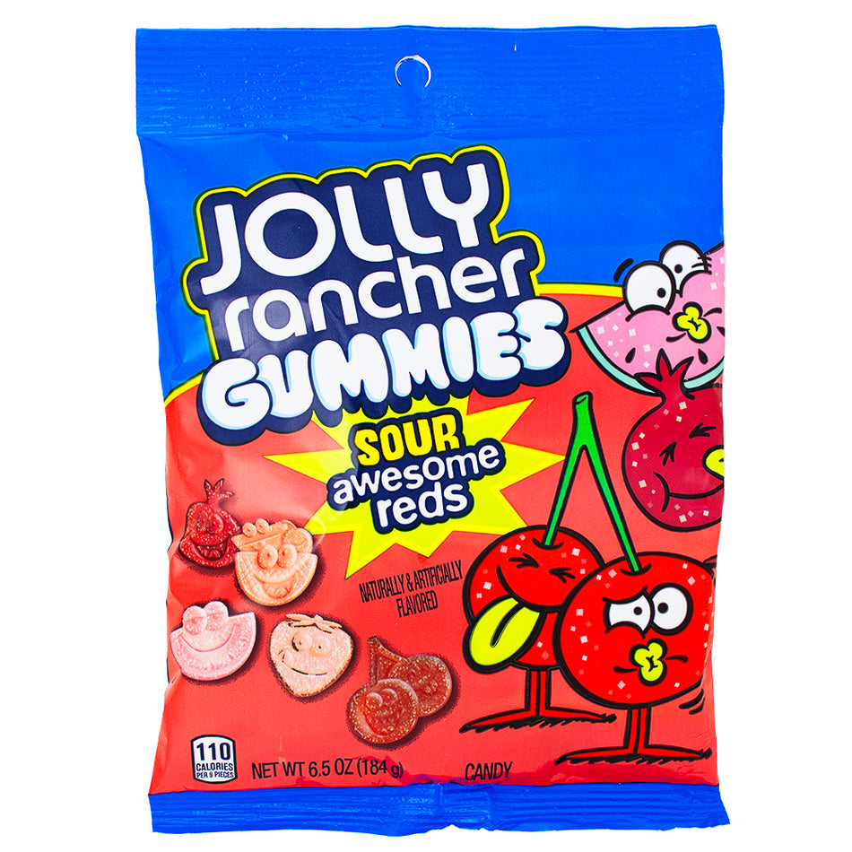 Jolly Rancher Gummies Sour Awesome Reds 184g - 12 Pack