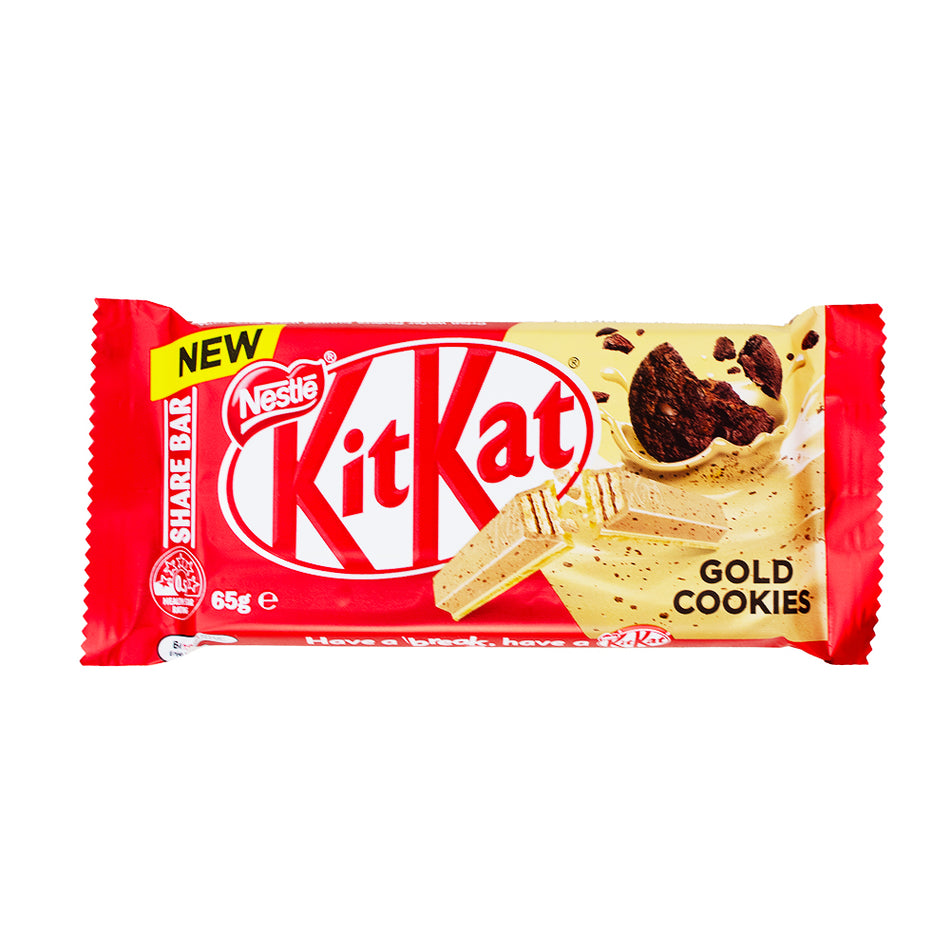 Kit Kat Gold Cookies (Aus) 65g - 24 Pack - Candy Store - Kit Kat - Kit Kat Gold Cookies - Australian Candy - Australian Kit Kat
