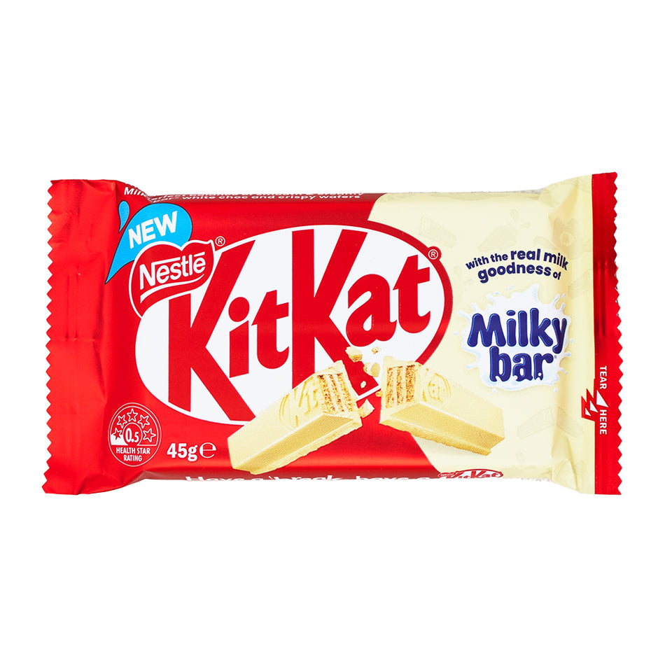 Kit Kat Milky Bar (Aus) 45g - 48 Pack - Candy Store - Chocolate Bar - Kit Kat - Kit Kat Milky Bar
