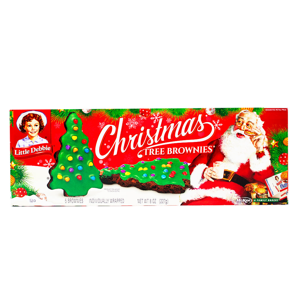 Little Debbie Christmas Tree Brownies (5 Pieces) 227g - 1 Pack