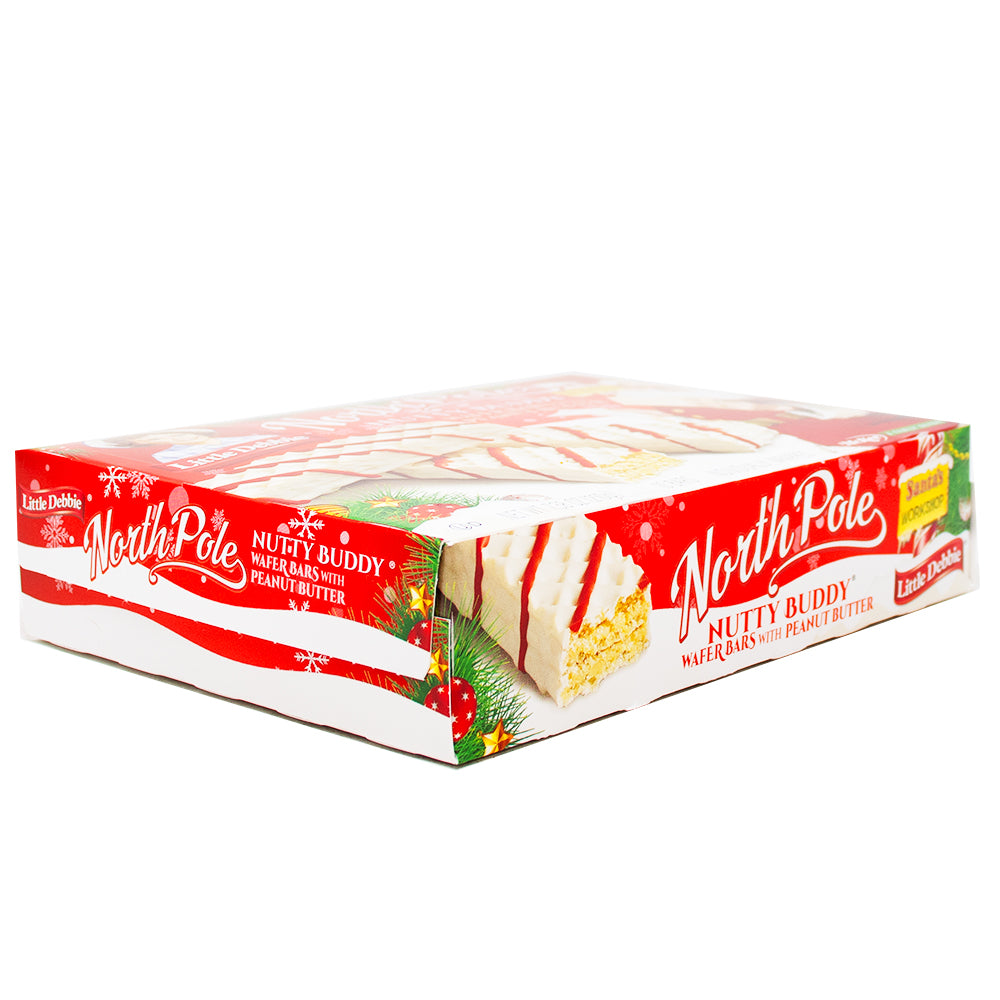 Little Debbie Christmas North Pole Nutty Buddy Bars (10 Bars) 210g - 1 Pack 