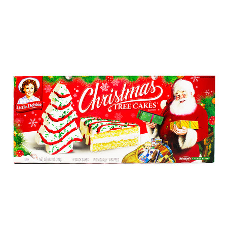 Little Debbie Vanilla Christmas Tree Cakes (5 Pieces) 245g - 1 Pack **BB DEC 13/23**