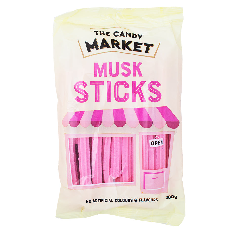 Australia Candy Market Musk Sticks - 200g (Aus) - 12 Pack - Australian Candy - Musk Sticks - Candy Store