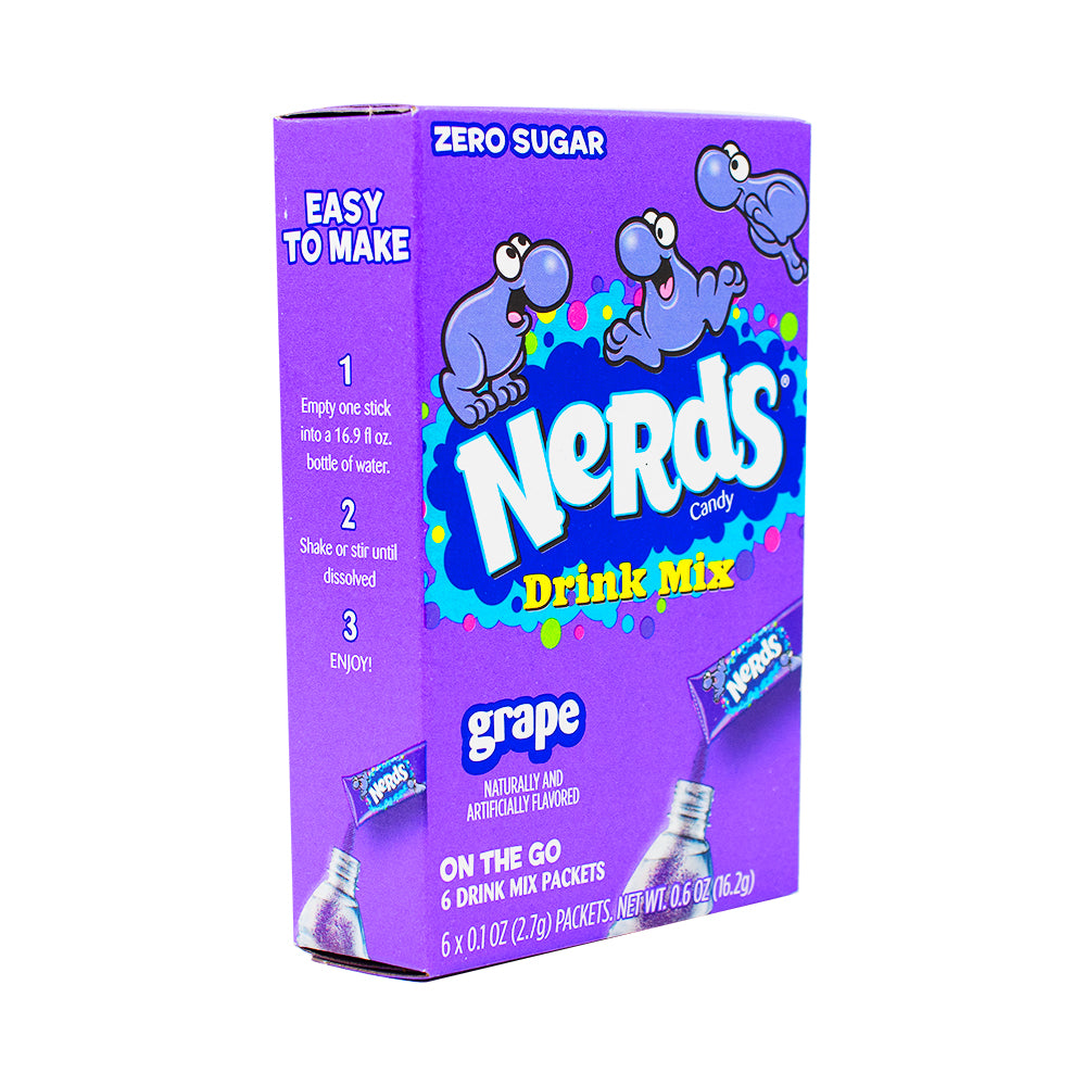 Singles to Go Nerds Grape - 12 Pack - Nerds Candy - Candy Store - Grape Candy - Grape Drink - Nerds