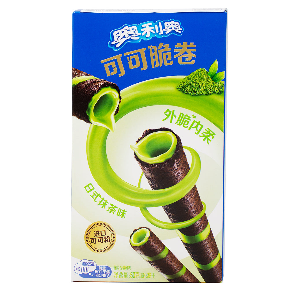 Oreo Cocoa Crisp Rolls Matcha (China) 50g - 24 Pack