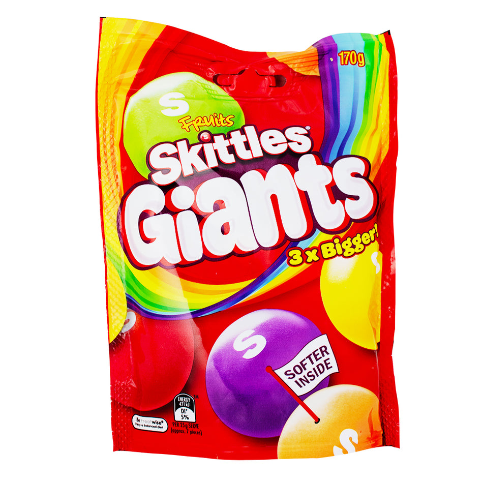 Skittles Giants (Aus) 170g - 15 Pack
