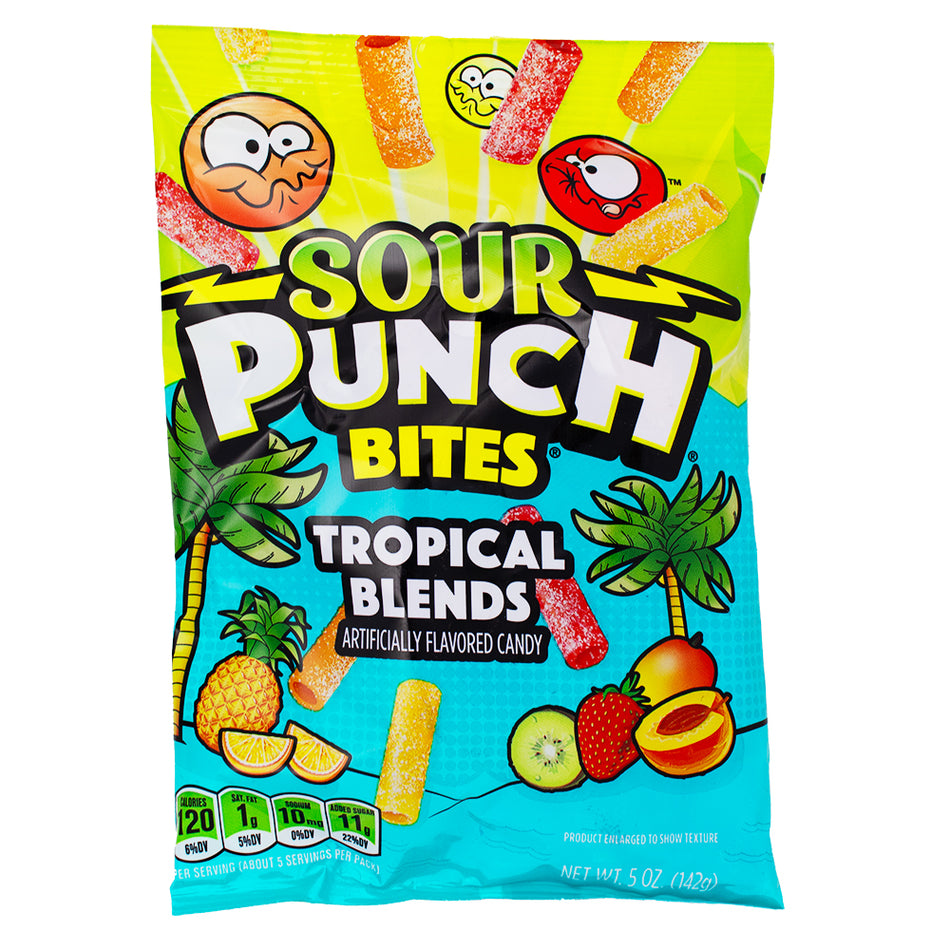 Sour Punch Bites Tropical Blends 5oz - 12 Pack