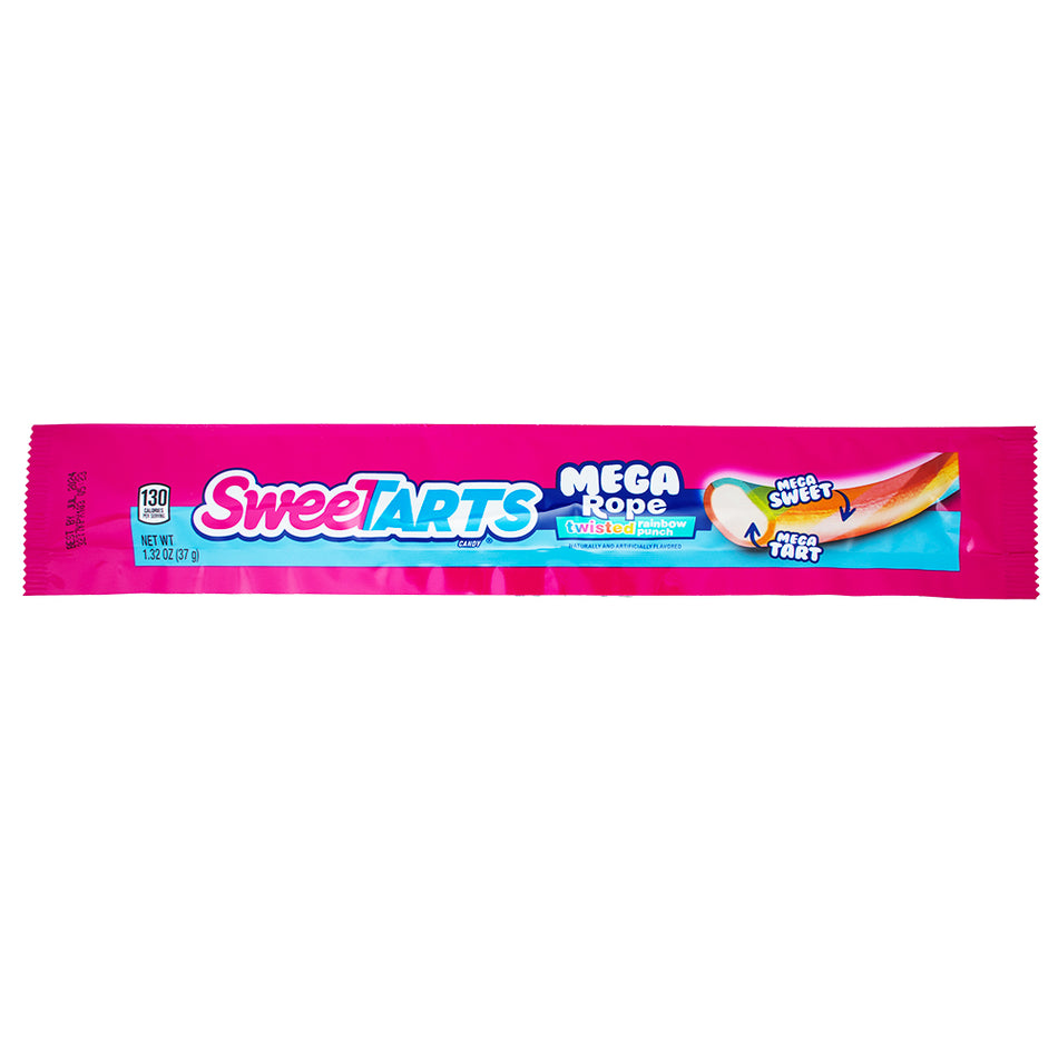 Sweetarts Mega Rope Twisted Rainbow Punch 1.32oz - 24 Pack