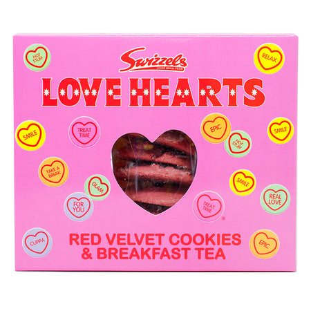 Swizzels Love Hearts Red Velvet Cookies Tea Set 400g - 1 Pack