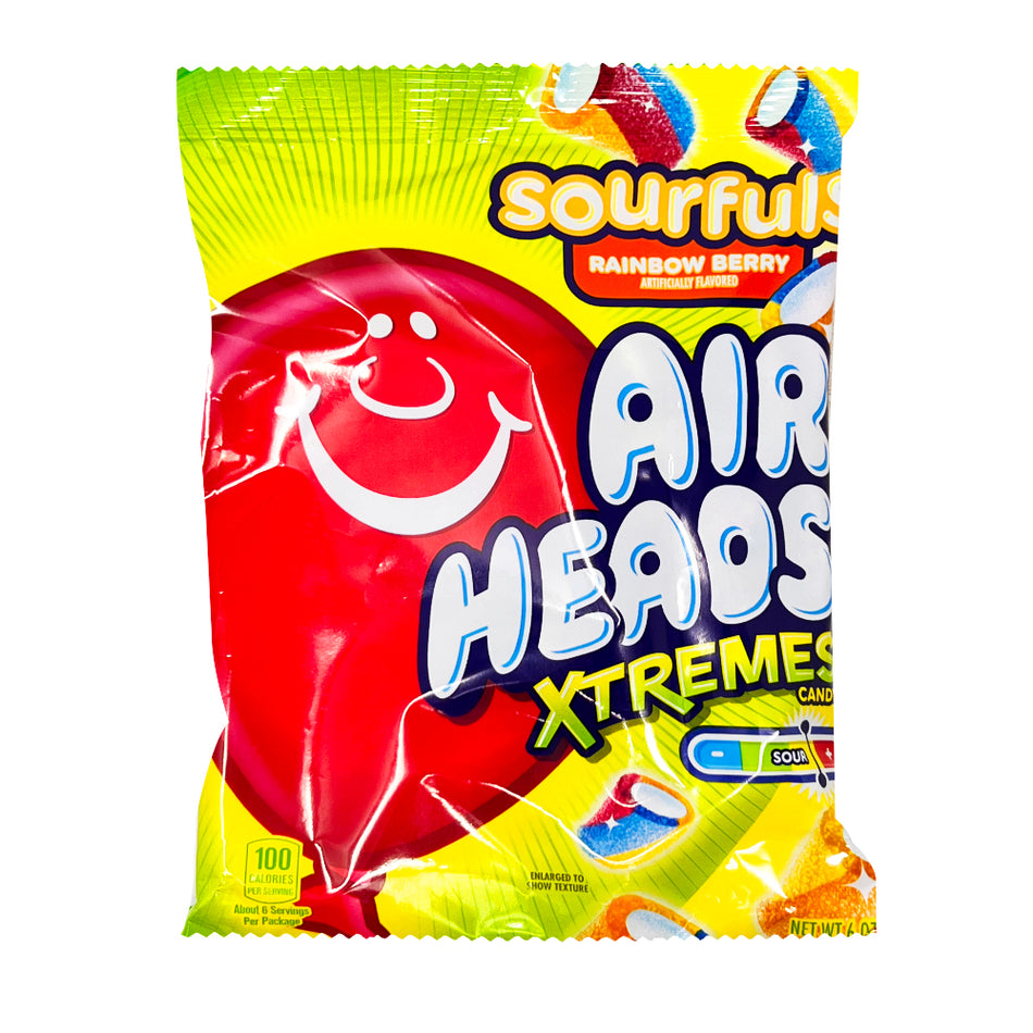 AirHeads Xtremes Sourful Rainbow Berry 6oz - 12 Pack