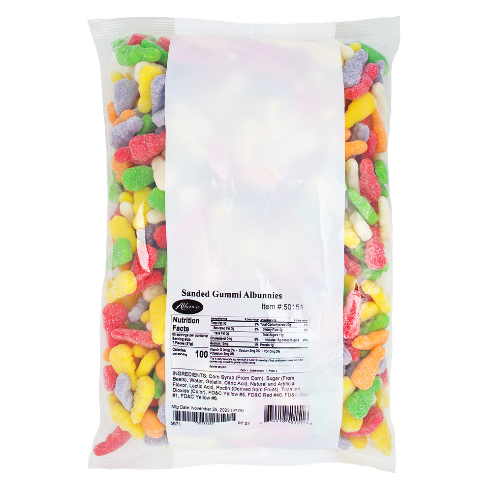 Albanese Sanded Easter Bunnies Gummies 4.5lb - 1 Bag