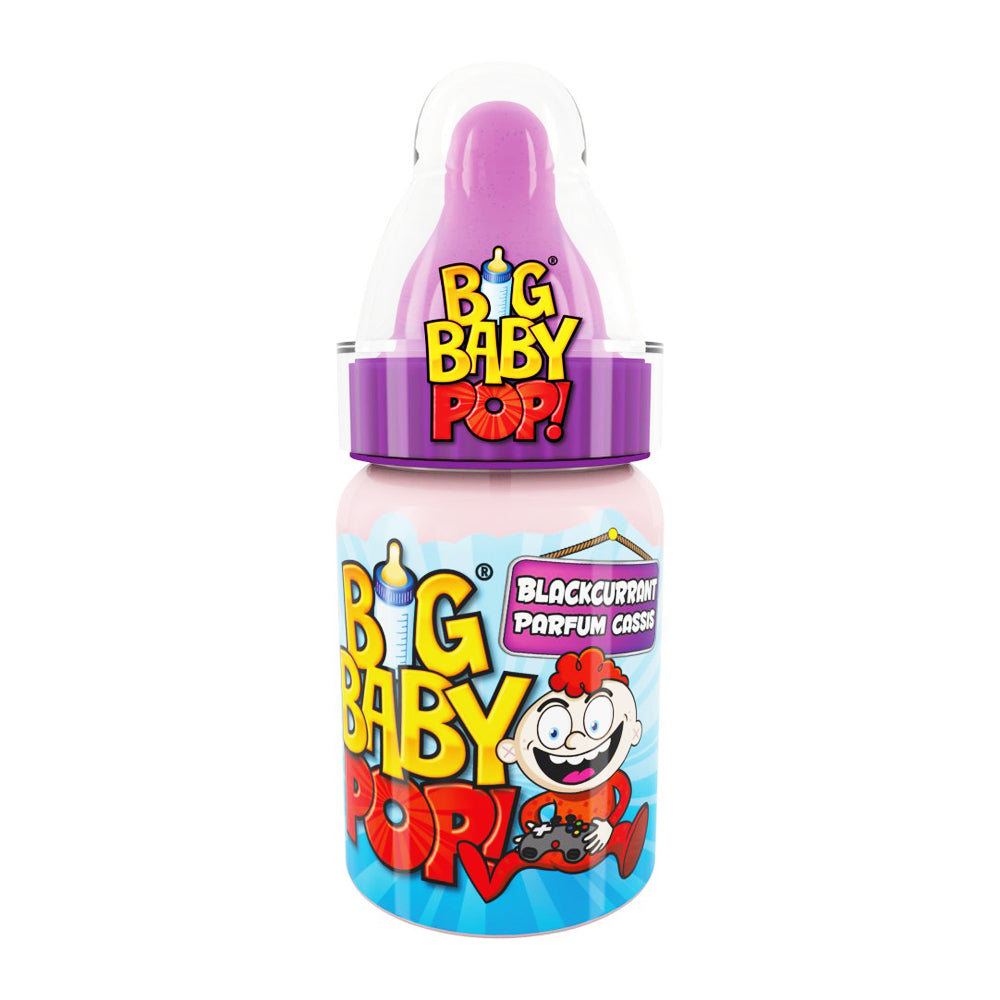 Bazooka Big Baby Pop (UK) 32g 12 Pack - Bazooka Joe - Baby Bottle Pop (UK) 32g 12 Pack