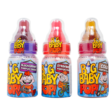 Bazooka Big Baby Pop (UK) 32g 12 Pack - Bazooka Joe - Baby Bottle Pop