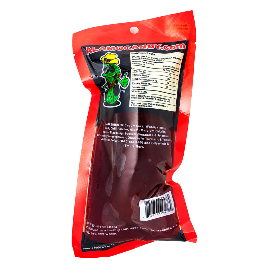 Alamo Big Tex Chamoy Dill Pickle - 12 Pack  Nutrition Facts Ingredients