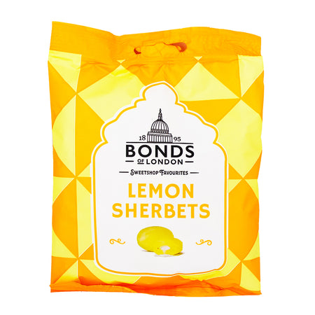 Bonds Lemon Sherbets (UK) 120g - 12 Pack - British Candy - UK Candy - Candy Store - Hard Candy