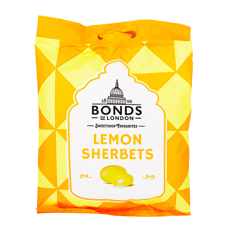 Bonds Lemon Sherbets (UK) 120g - 12 Pack - British Candy - UK Candy - Candy Store - Hard Candy
