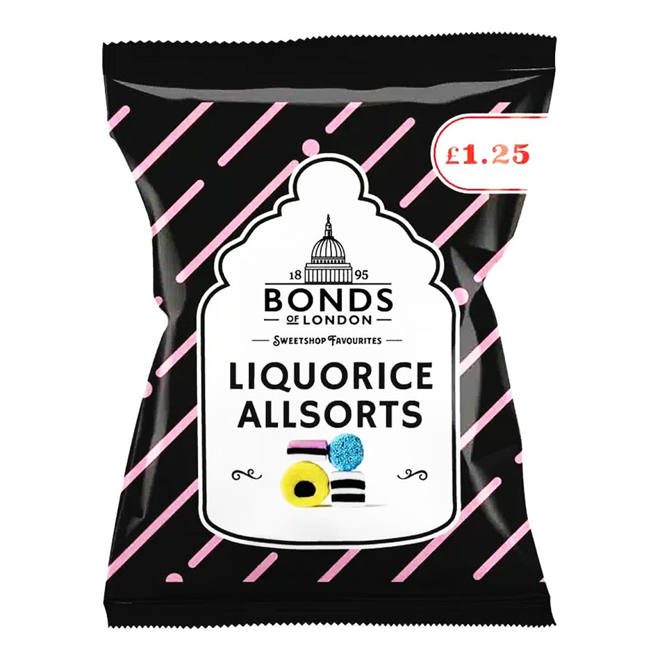 Bonds Liquorice Allsorts (UK) 130g - 12 Pack