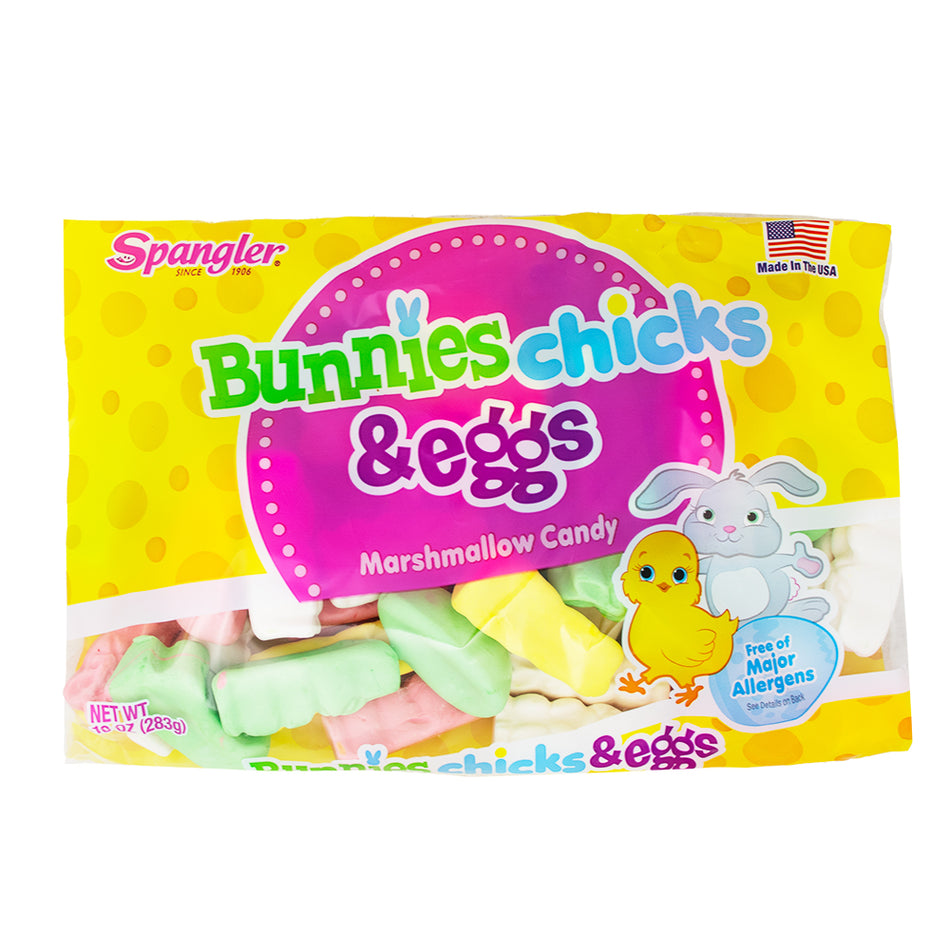 Marshmallow Easter Bunnies, Chicks, Eggs 10oz - 12 PackMarshmallow Easter Bunnies, Chicks, Eggs 10oz - 12 Packv