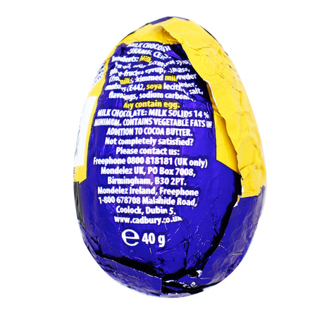 Cadbury Caramel Egg UK 40g - 48 Pack   Nutrition Facts Ingredients