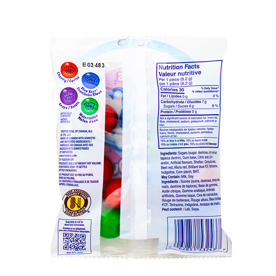 Charms Blow Pops Inside Outs 113g - 36 Pack  Nutrition Facts Ingredients