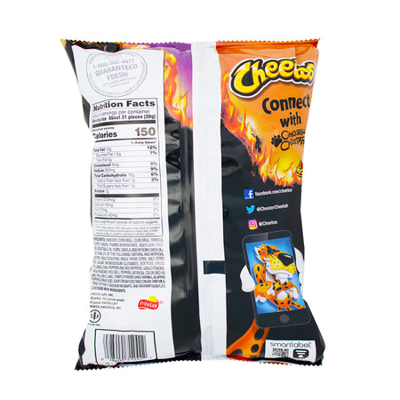 Cheetos Flamin Hot Tangy Chili Fusion 8.5oz - 1 Bag  Nutrition Facts Ingredients