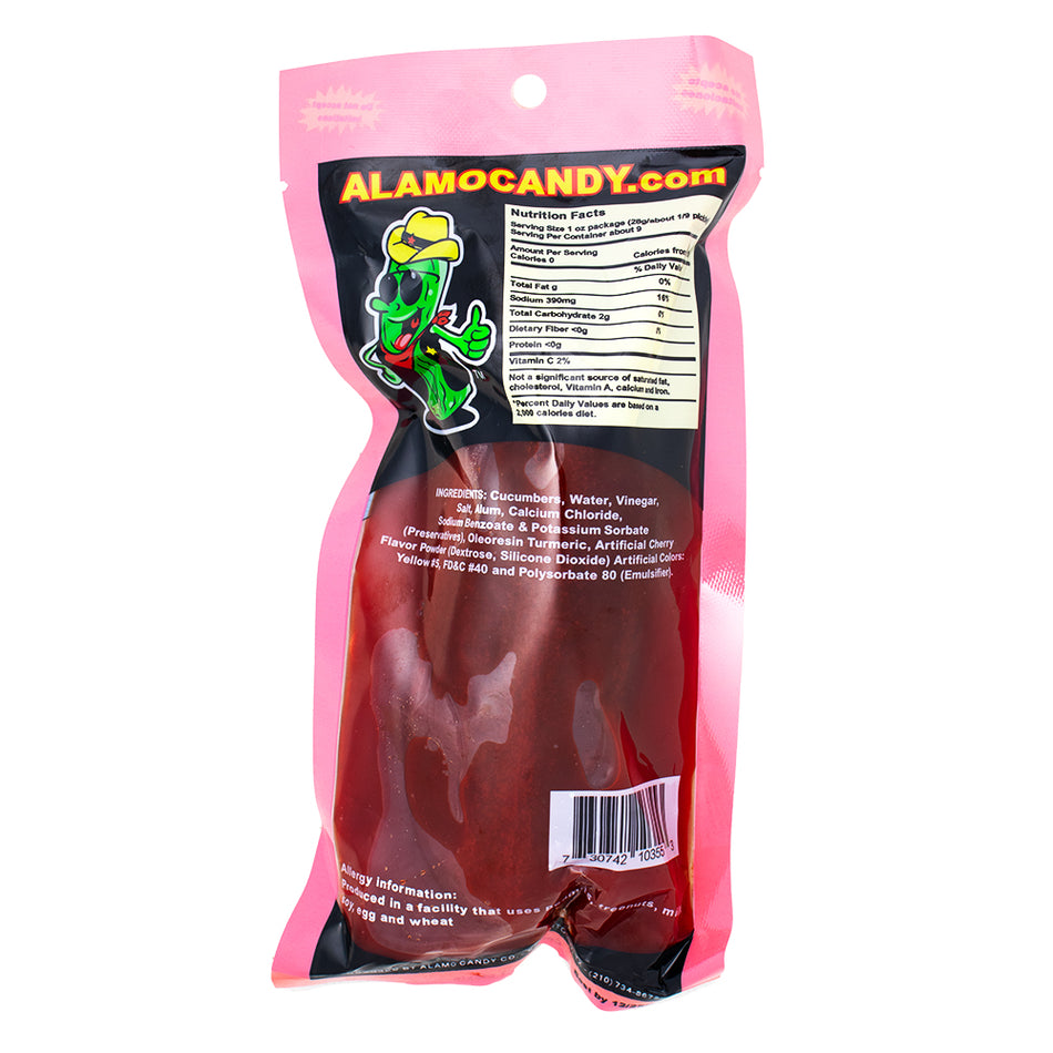 Alamo Big Tex Cherry Dill Pickle - 12 Pack  Nutrition Facts Ingredients