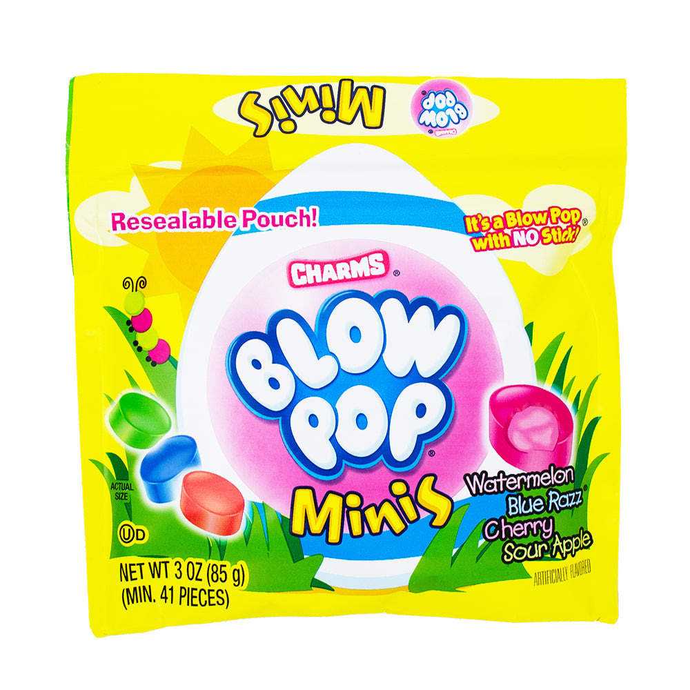 Charms Easter Blow Pop Minis Pouch 3oz - 12 Pack