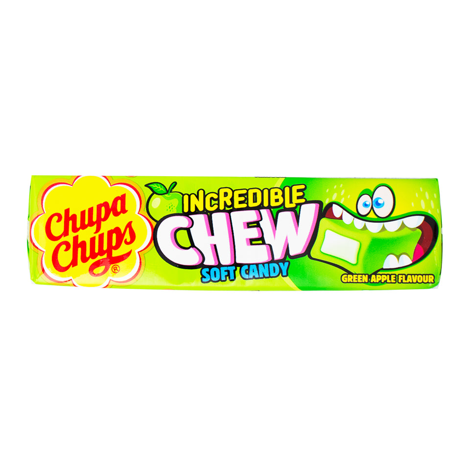 Chupa Chups Incredible Chew Green Apple (UK) 45g - 20 Pack