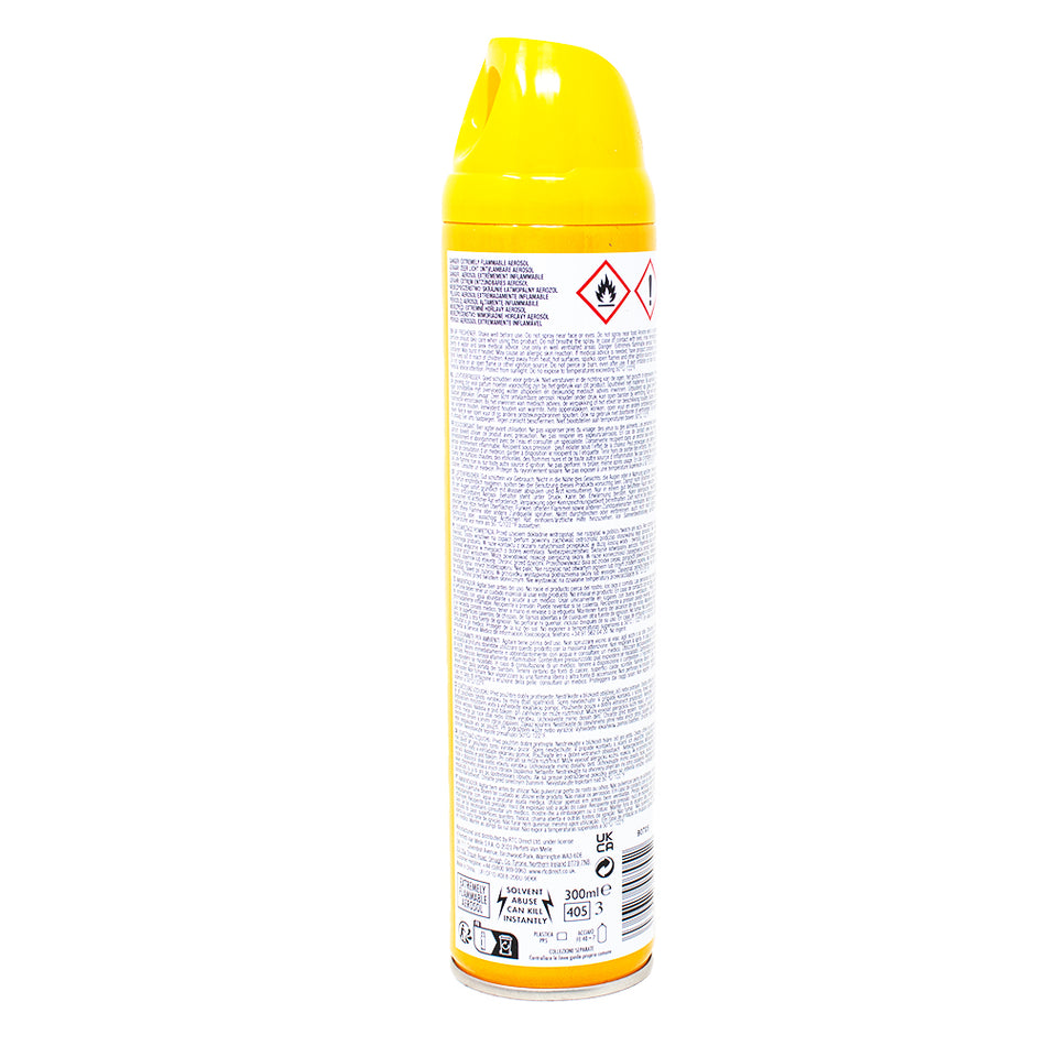 Chupa Chups Room Spray Mango 300mL - 12 Pack  Nutrition Facts Ingredients