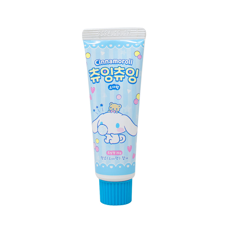 Cinnamoroll Soda Flavoured Squeeze Bubble Gum (Korea) - 25g - 12 Pack 