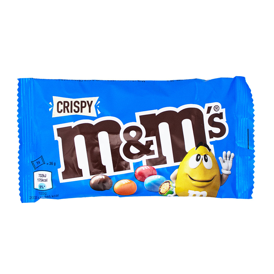 M&M's Crispy (UK) 36g - 24 Pack - M&M's Candy - UK Candy - British Chocolate - Candy Store