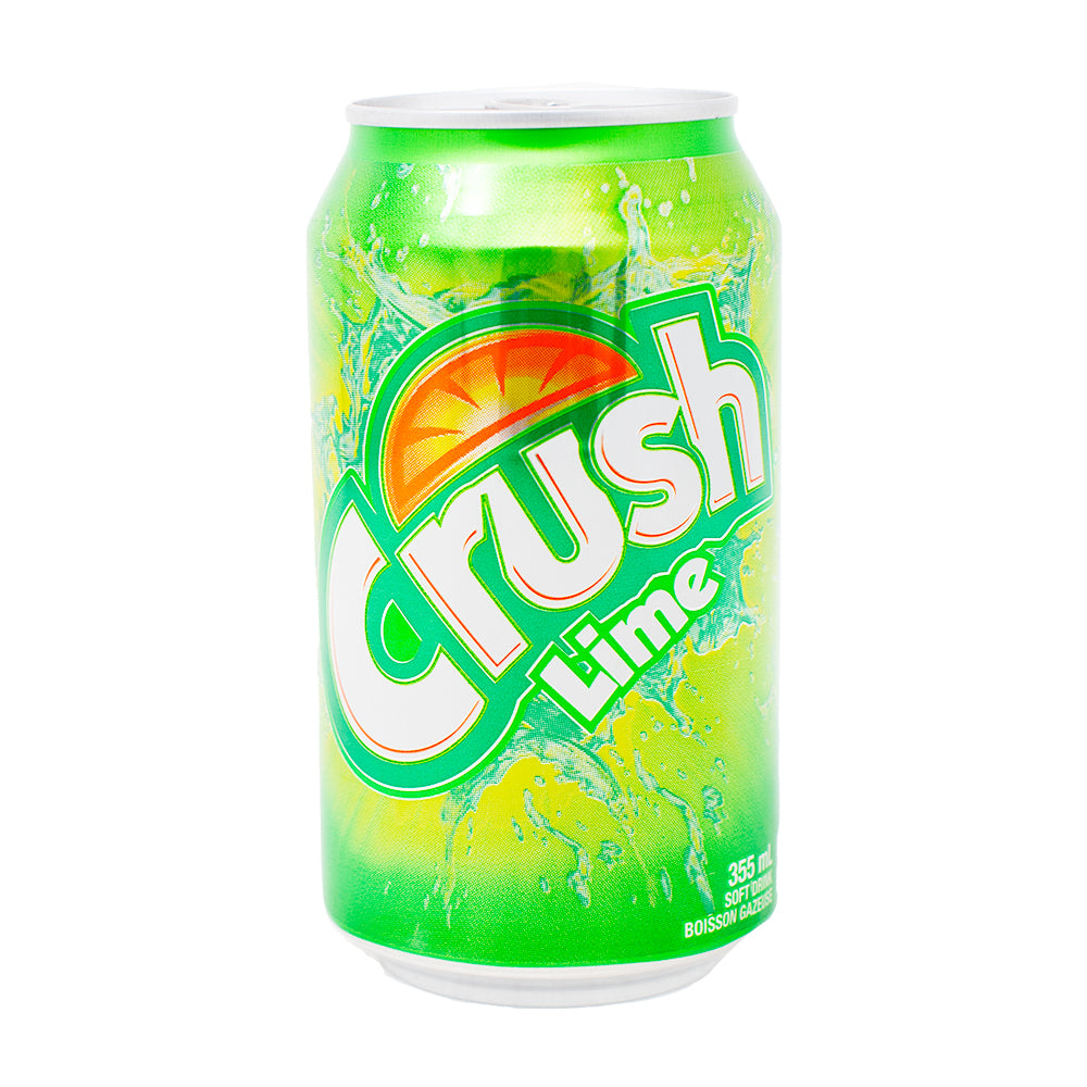 Crush Lime Soft Drink 355mL - 24PK | iWholesaleCandy.ca