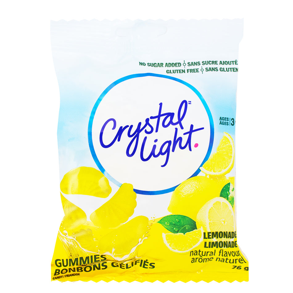 Crystal Light Sugar-Free Gummies Lemonade 76g - 12 Pack