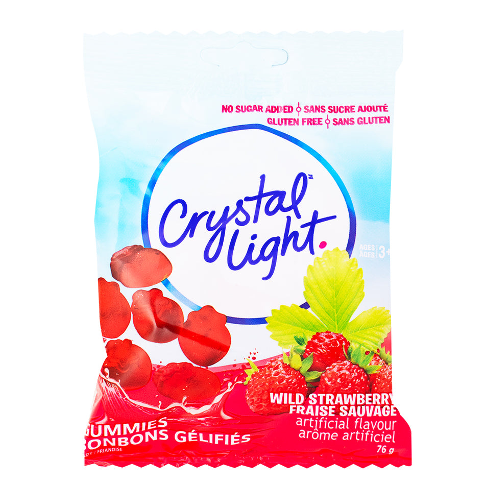 Crystal Light Sugar-Free Gummies Wild Strawberry 76g - 12 Pack