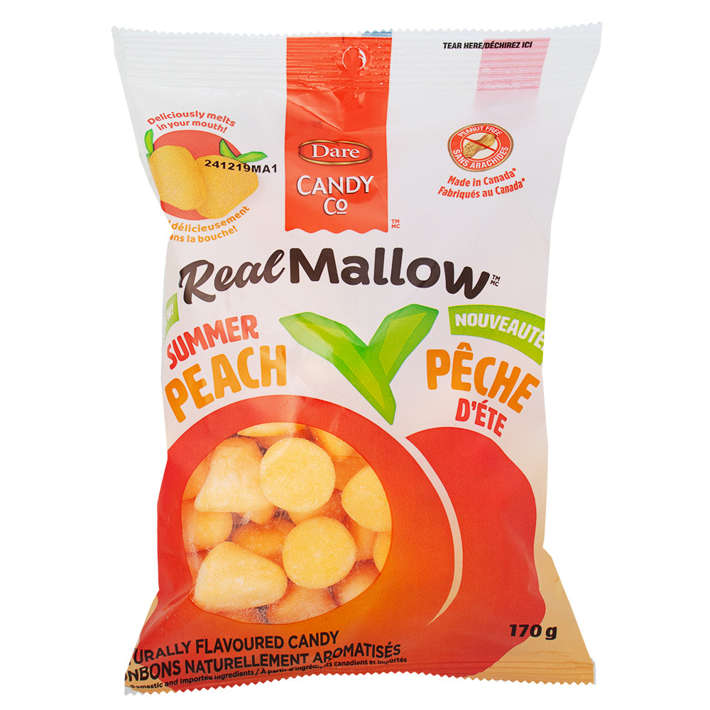 Dare Real Mallow Peach Marshmallows 170g - 12 Pack