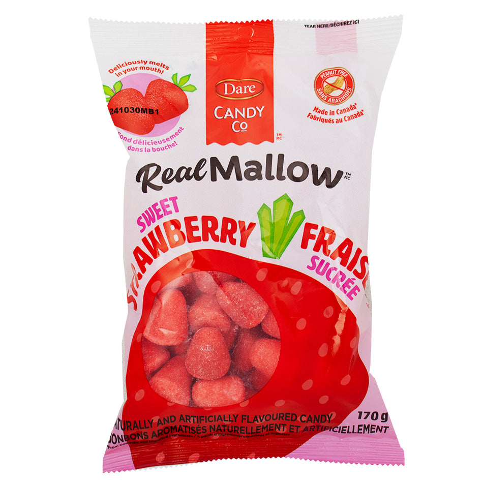 Dare Real Mallow Strawberry Marshmallows 170g - 12 Pack