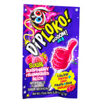 Dip Loko Sour Raspberry Lollipop with Popping Candy .39oz - 24 Pack
