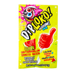 Dip Loko Sour Watermelon Lollipop with Popping Candy .39oz - 24 Pack
