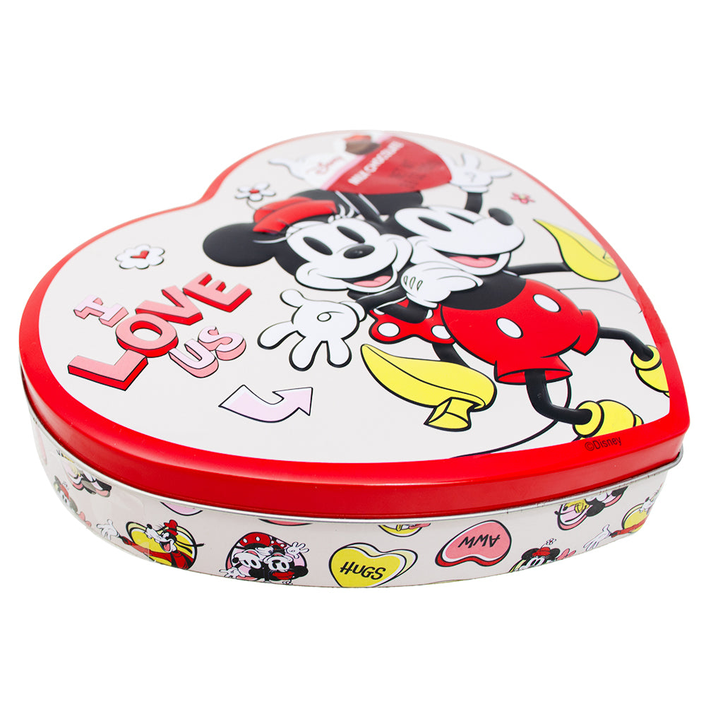 Mickey or Minnie Mouse Milk Chocolate Hearts Valentine Gift Box 50g - 24 Pack