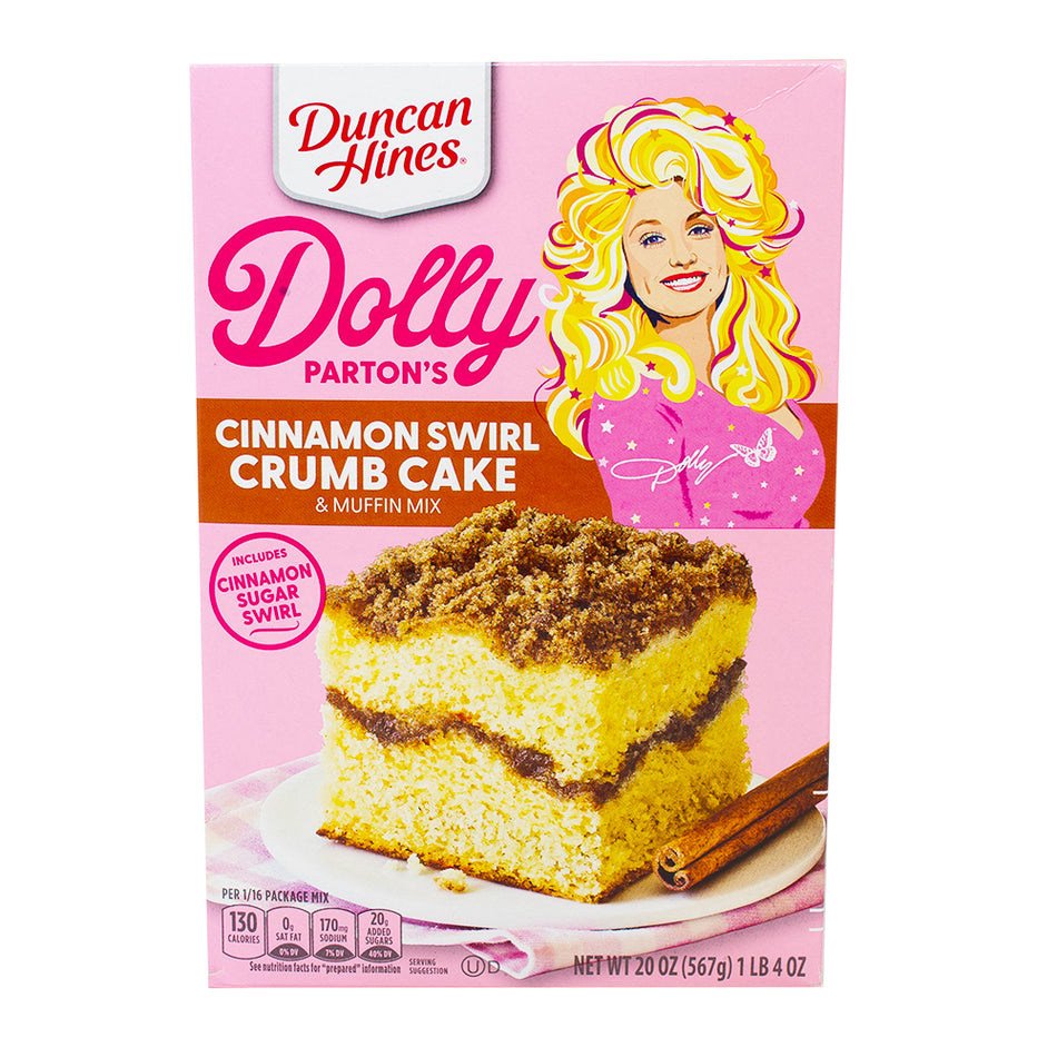 Dolly Parton Cinnamon Swirl Crumb Cake 20oz - 6 Pack