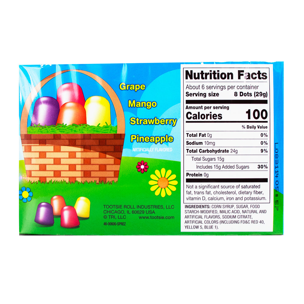 Dots Easter Theatre Pack 6oz - 12 Pack  Nutrition Facts Ingredients