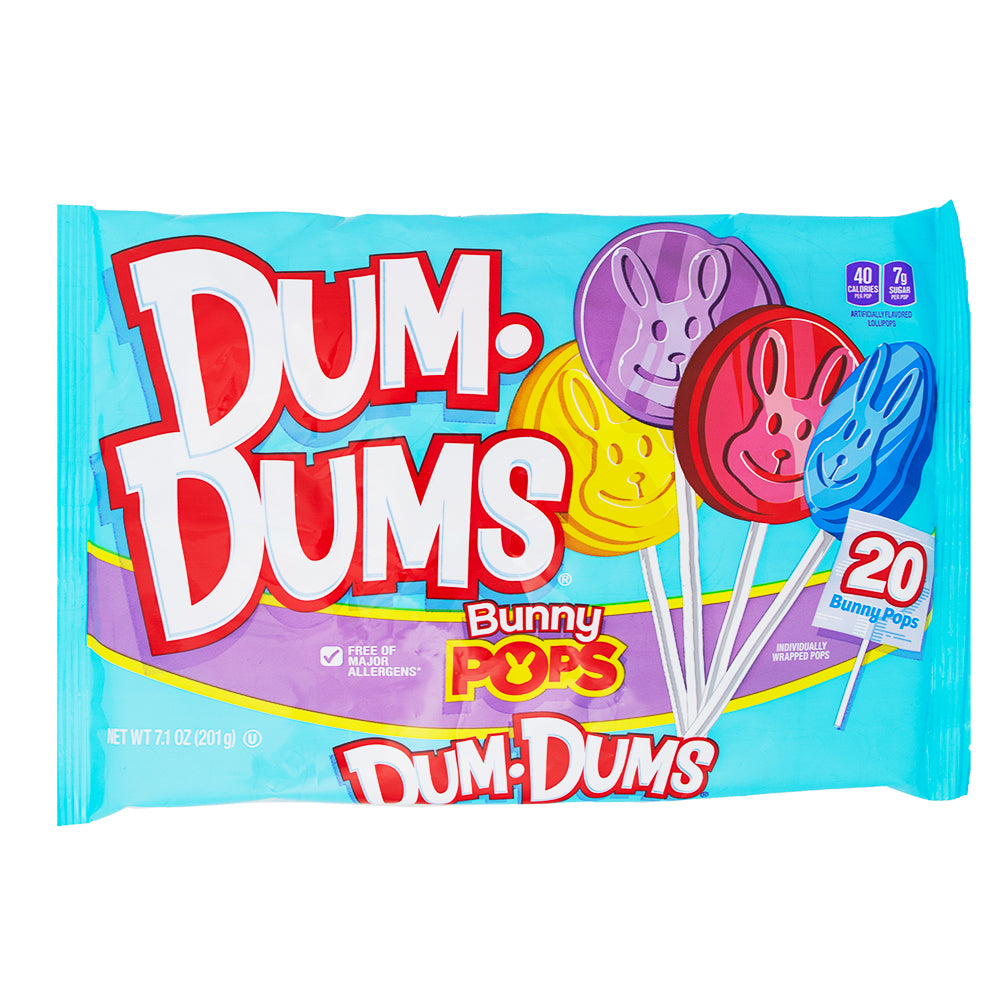 Dum Dums Easter Bunny Pops 25 Pieces 8.8oz - 1 Bag