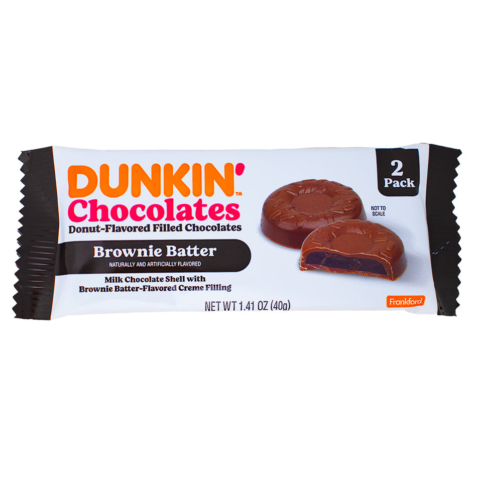 Dunkin' Chocolates Brownie Batter 1.41oz - 28 Pack