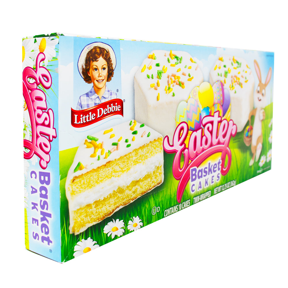 Little Debbie Vanilla Easter Basket Cakes - 340g - (10 pieces) - 1 Box **BB MAR 23/24**